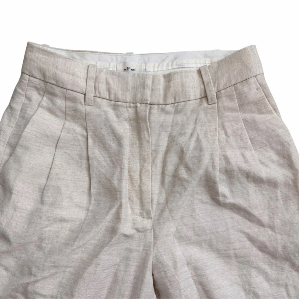 Aritzia Wilfred The Effortless Pant™ - CruiseLinen Cream Textured